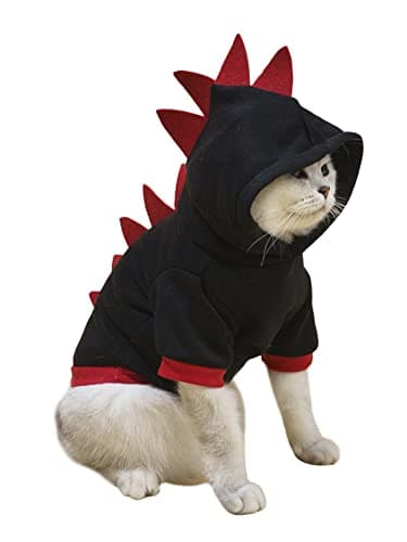 Dinosaur Hoodie for Cats & Small Dogs - Warm & Playful Winter Wear