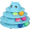 3-Level Cat Toy Roller Tower with Colorful Spinning Balls thumbnail
