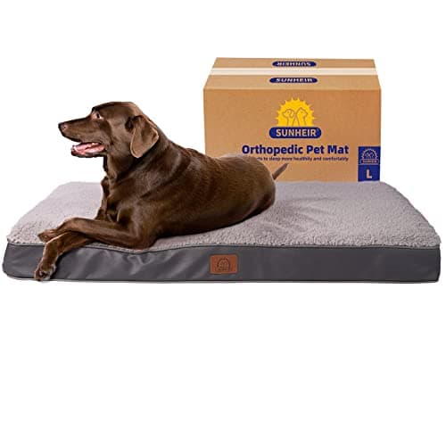 Orthopedic Dog Bed - Waterproof Memory Foam for Large Dogs