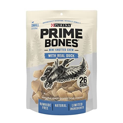 Purina Mini Knotted Chews Rawhide Free Duck Treats - 26 ct