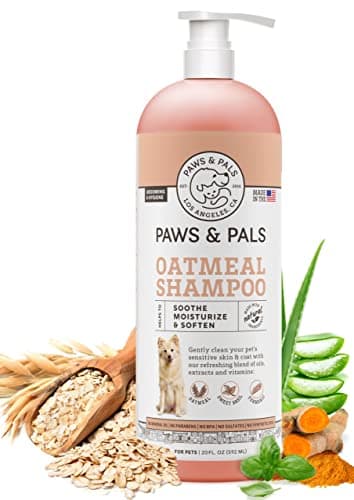 6-in-1 Oatmeal Dog & Cat Shampoo for Itchy, Sensitive Skin - 20oz
