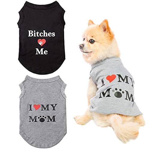 Premium Dog T-Shirts with Trendy Prints (2-Pack)
