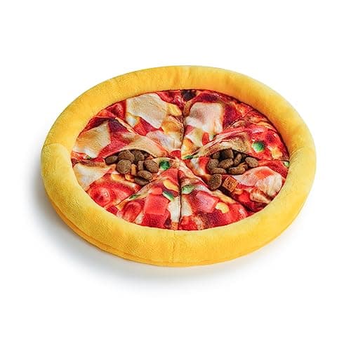 Pizza Puzzle Plush Toy - Interactive Hide & Seek Game for Dogs