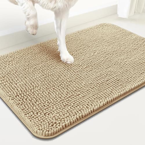 Ultra-Absorbent Chenille Door Mat - Pet Paw & Muddy Mess Proof