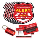 Pet Emergency Alert Window Decals & Wallet Card Safety Kit thumbnail