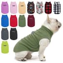 Dog Fleece Vest Winter Jacket with Hood & Leash Ring thumbnail
