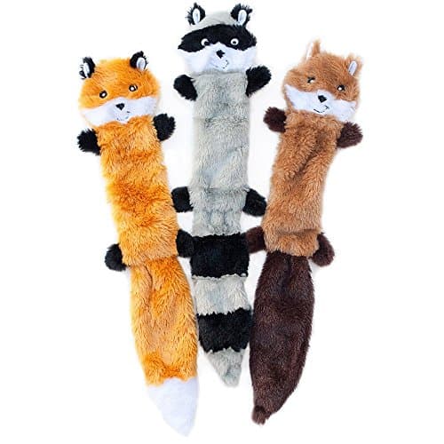 ZippyPaws Skinny Peltz Woodland Squeaky Dog Toys - 3 Pack
