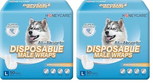All-Absorb Male Dog Wrap - Leak-Proof Comfort for Active Dogs