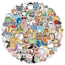 Animal Stickers Pack - 100 Waterproof Vinyl Decals for Pet Lovers thumbnail