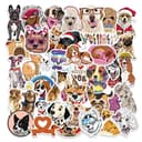 Premium Dog Sticker Pack - 80 Waterproof Vinyl Puppy Decals thumbnail